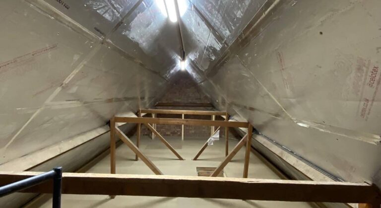 Loft insulation installed by TG Loft Boarding