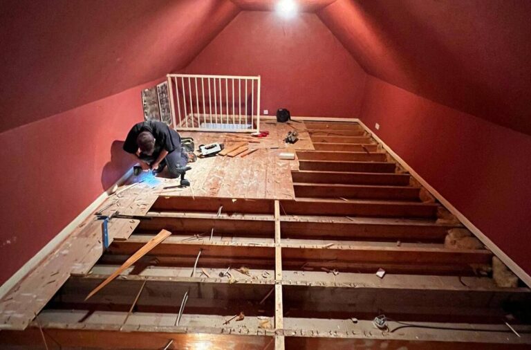 Loft insulation installed by TG Loft Boarding
