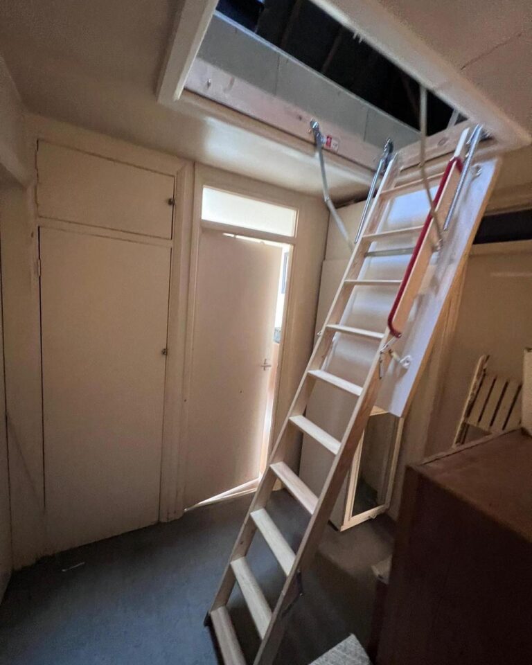 Loft ladder installed by TG Loft Boarding