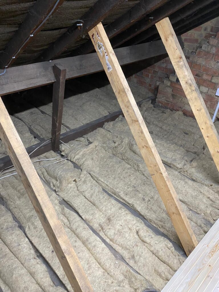 Loft ladder installed by TG Loft Boarding